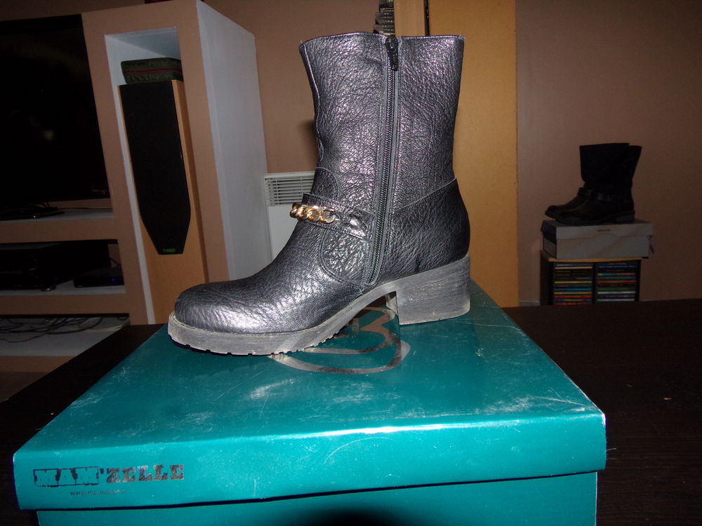 BOTTINE EN CUIR DE BUFFLE tAILLE 37 MARQUE MAMZELLE; Chaussures
