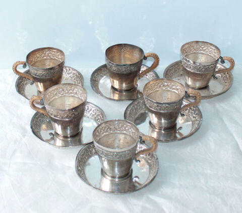 ANCIEN SERVICE THE CHOCOLAT EN ARGENT 19me 1300 Nice (06)