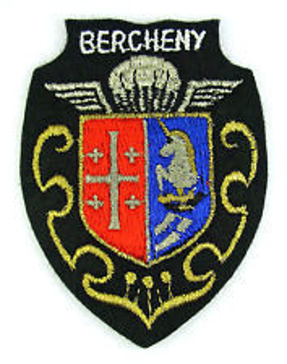 Ecusson Militaire 1er R.Parachutistes de BERCHENY. 