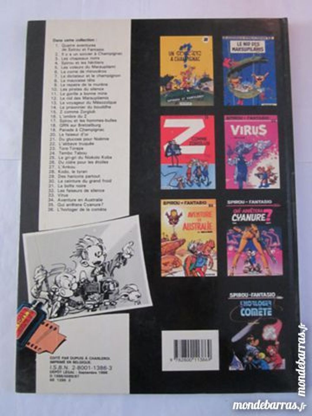BD E O - SPIROU ET FANTASIO N&deg; 37 LE REVEIL DU Z Livres et BD