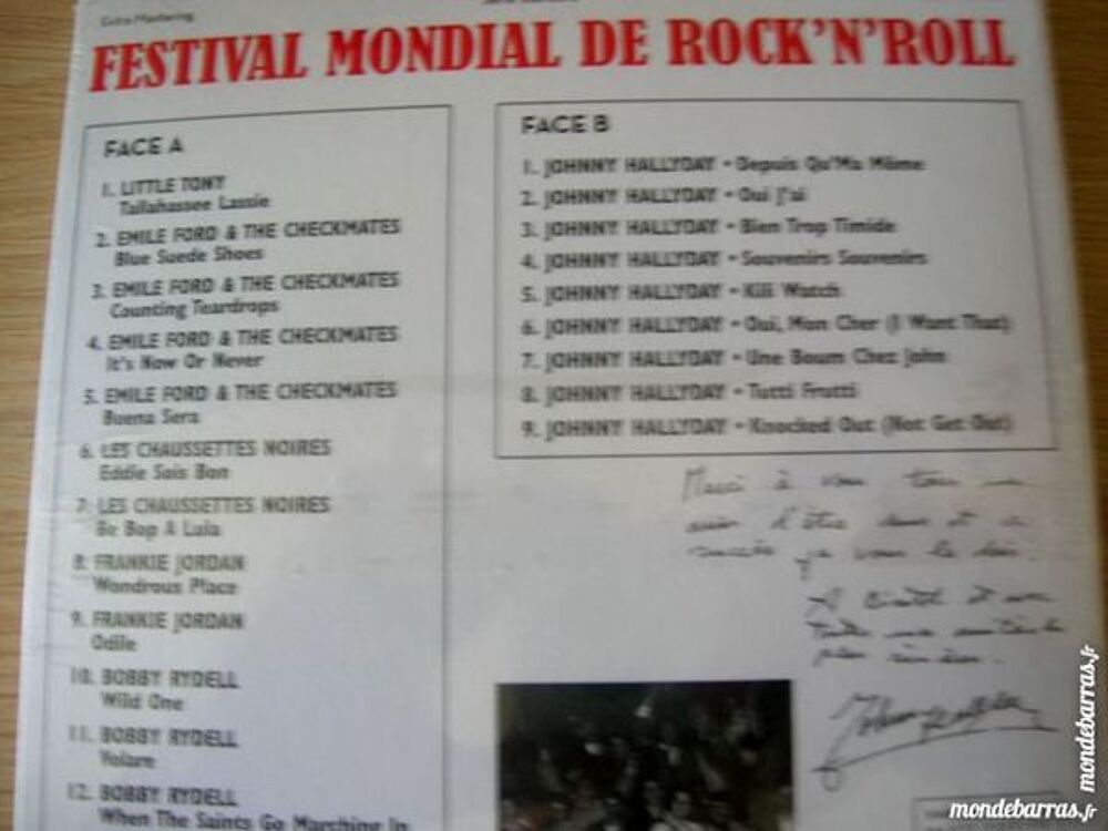 CD FESTIVAL MONDIAL de ROCK'N'ROLL - 1961 JOHNNY CD et vinyles