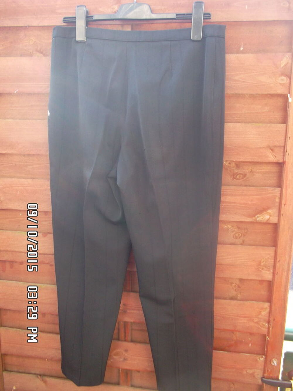 PANTALON DE VILLE NOIR*JUSTE 3E*KIKI60230 Vêtements