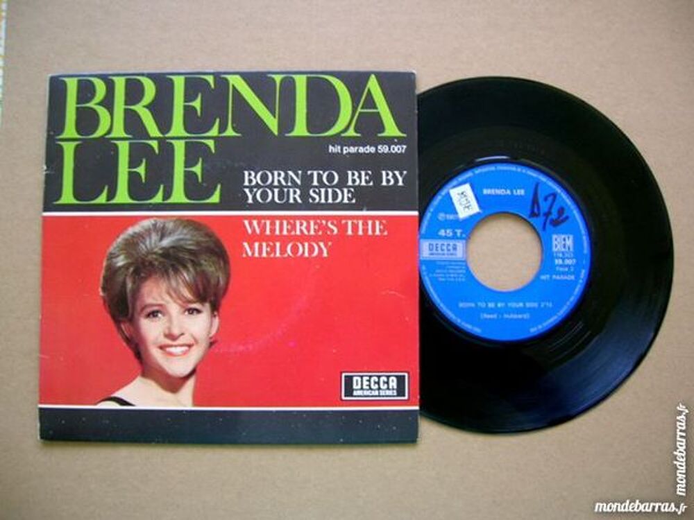 45 TOURS BRENDA LEE Born to be by your side RARE CD et vinyles