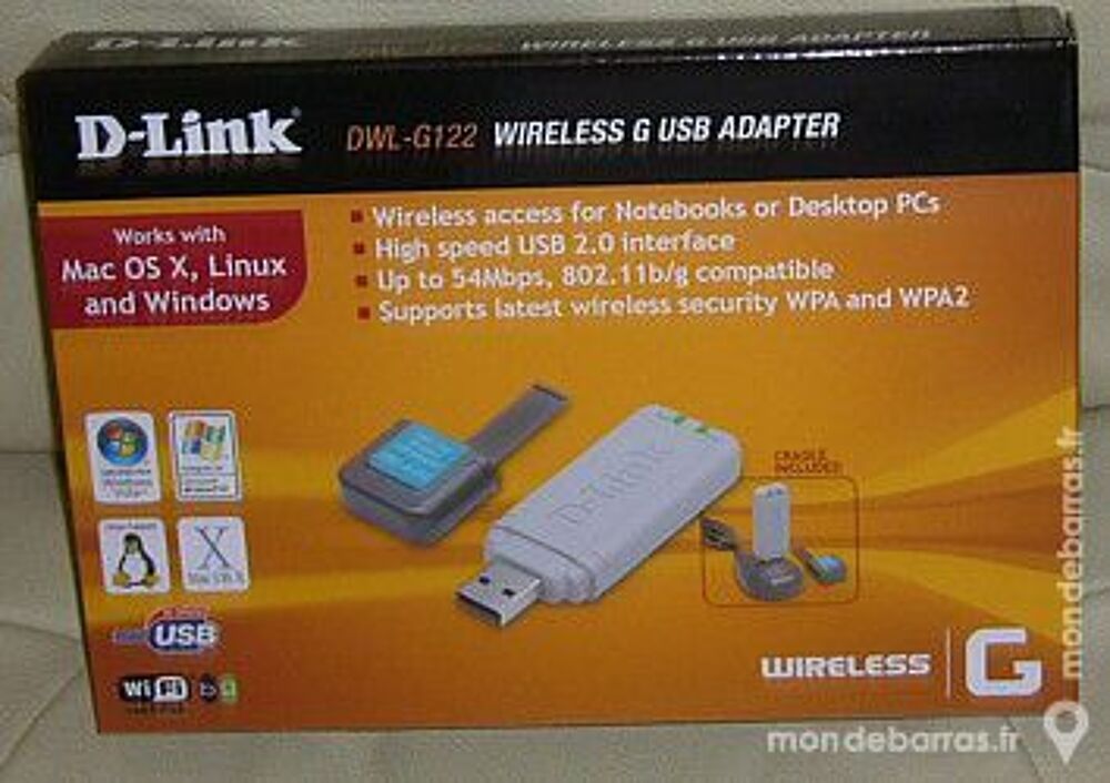 Cd d'installation wifi wireless D-Link Air plus G Matériel informatique
