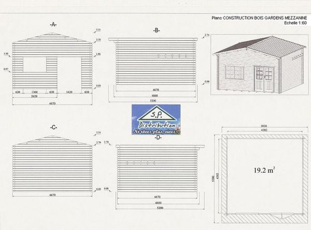 CHALET BOIS "LE REFUGE" Bricolage