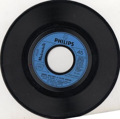 Disque 45 T J.Hallyday 'rare' 25 Antibes (06)