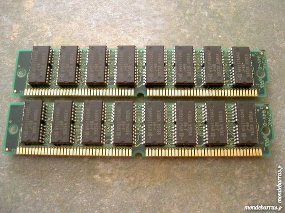 2X 32MB RAM EDO 72 pins, 60nS Matériel informatique