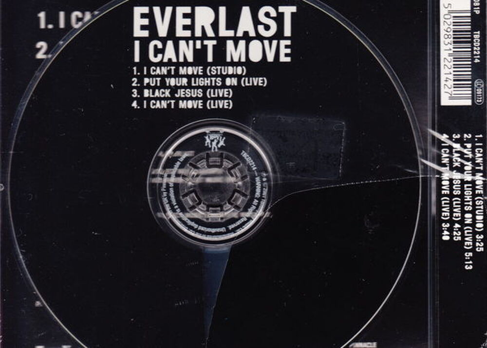 Maxi CD Everlast - I can't move NEUF blister
CD et vinyles