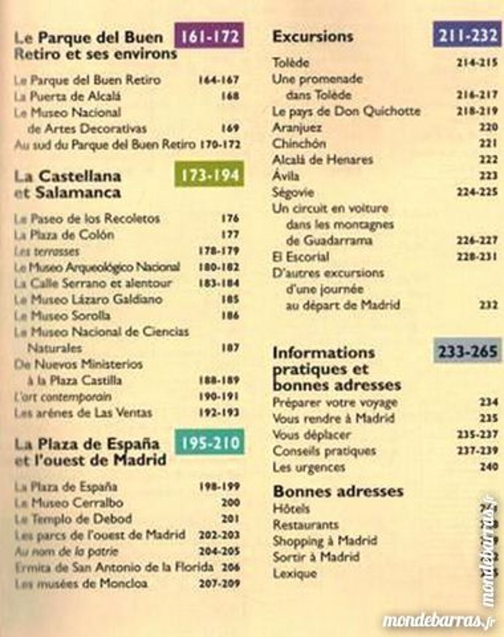 GUIDE pour visiter MADRID Livres et BD