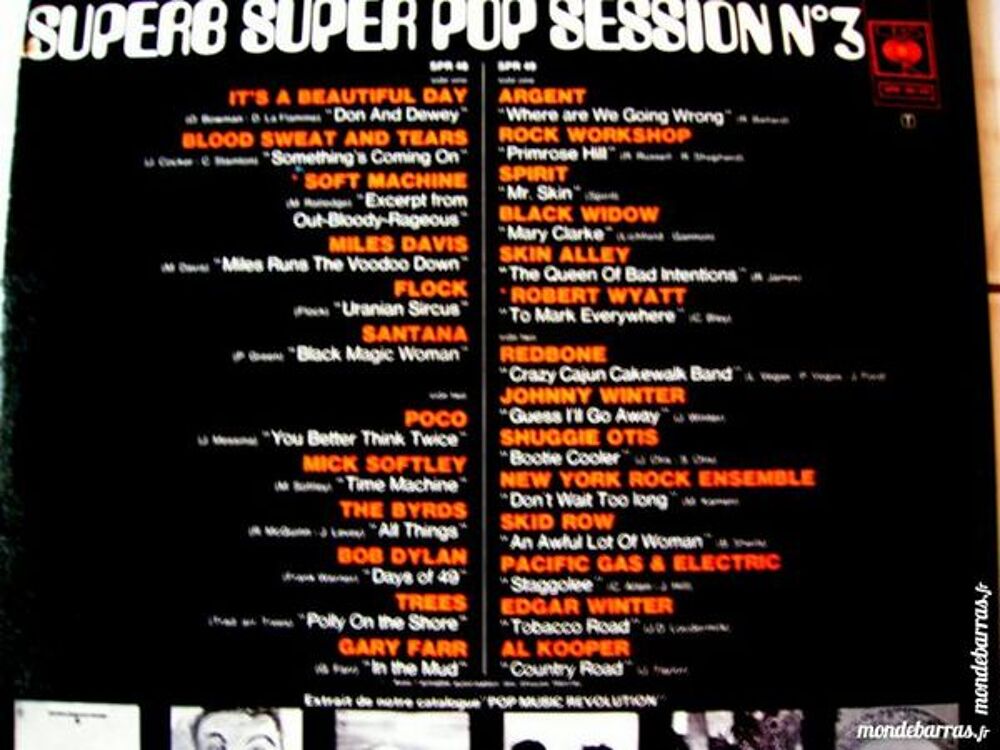DOUBLE 33 TOURS SUPERB SUPER POP SESSION n&deg; 3 CD et vinyles