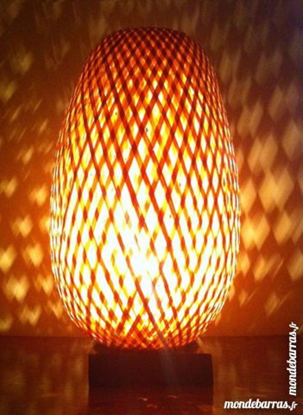Lampe en bambou TAMISE LIGHT 33 cm Dcoration