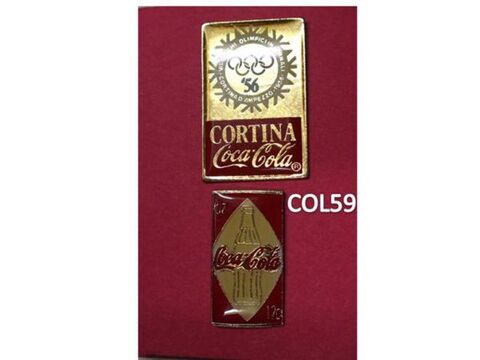 2 Pin's: COCA COLA 3 Mons-en-Barul (59)