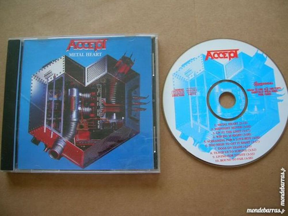 CD ACCEPT Metal Heart - Hard rock/Metal CD et vinyles