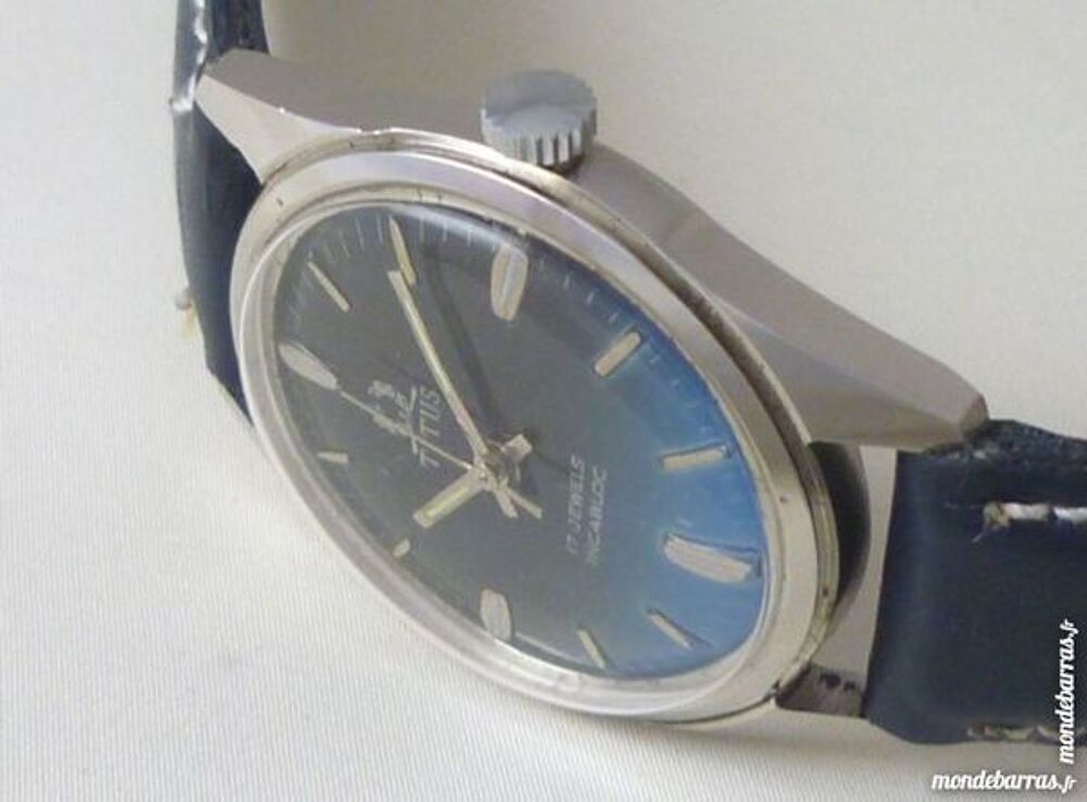 TITUS ST96 montre SUISSE m&eacute;canique 17 rubis SOL002 Bijoux et montres