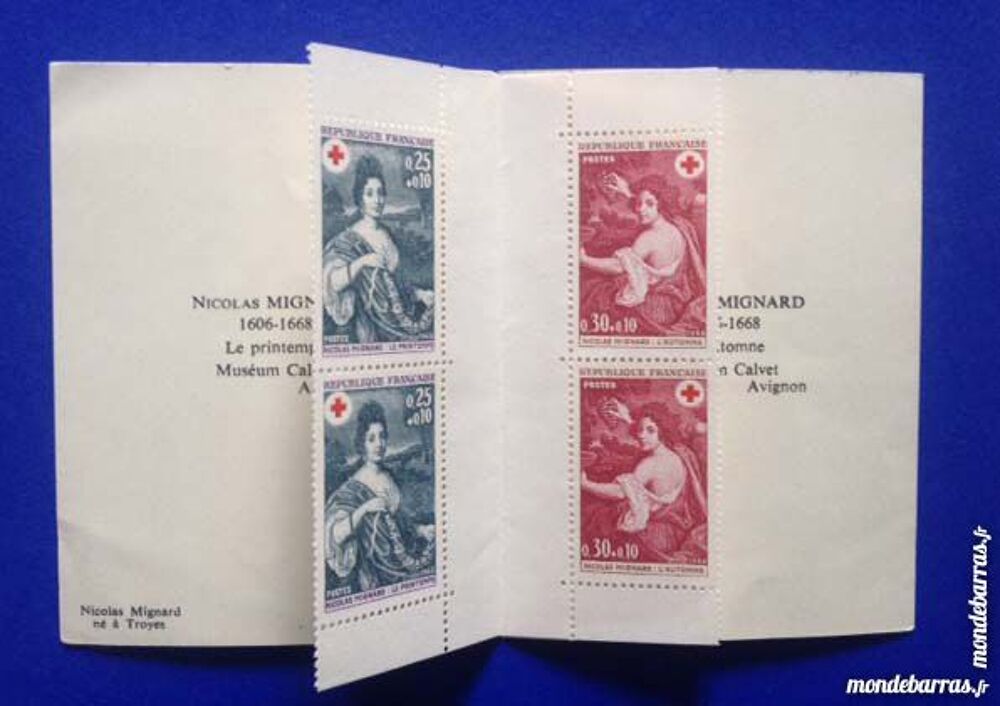 Carnet de timbres Croix Rouge - 1968 