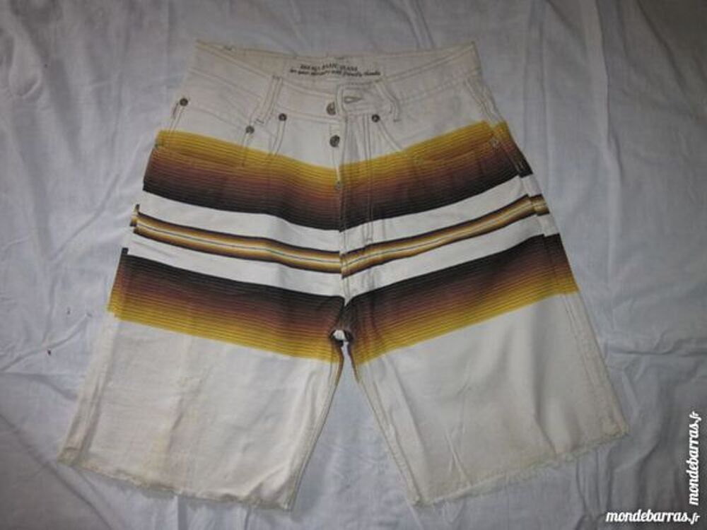 Short Diesel type Bermuda Taille 38 Blanc Femme Vêtements