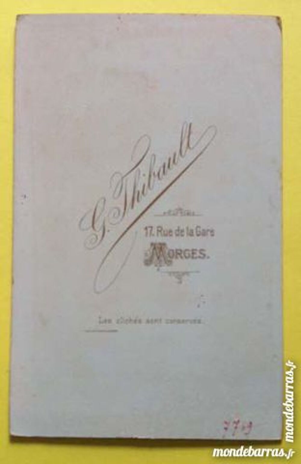 Photo militaire - G. Thibault - Morges 