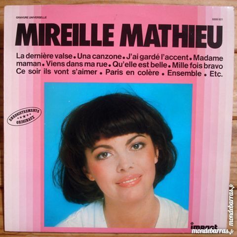 MIREILLE MATHIEU -33t- COLLECTION IMPACT VOLUME 1 4 Tourcoing (59)
