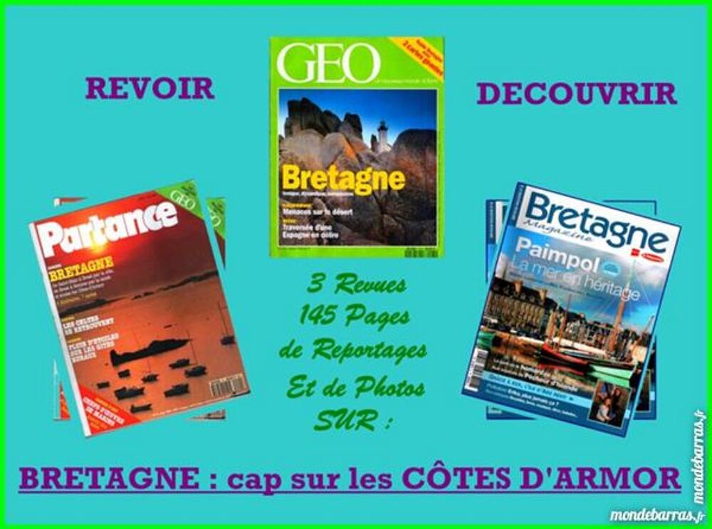 BRETAGNE : LES C&Ocirc;TES D'ARMOR Livres et BD