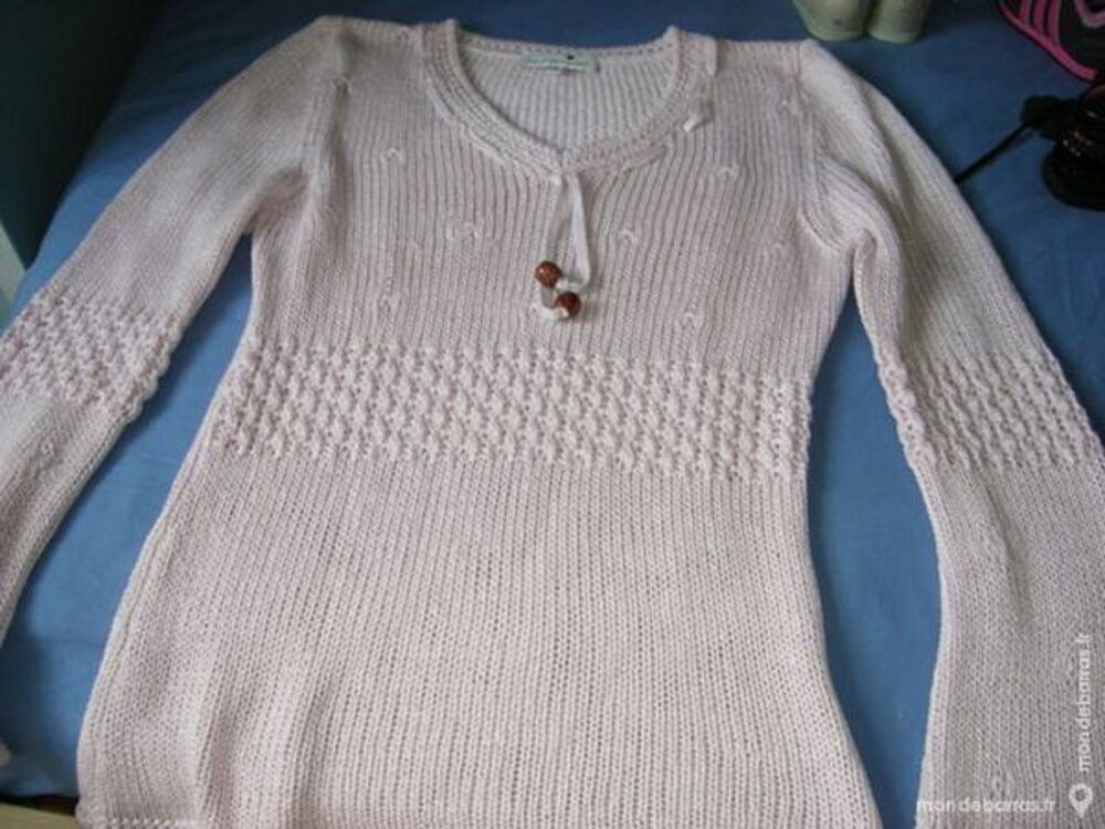 Pull rose en coton Vêtements