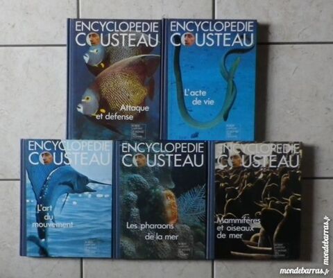 LOT DE 5 ENCYCLOPEDIES COUSTEAU ED. LAFFONT 20 Bubry (56)