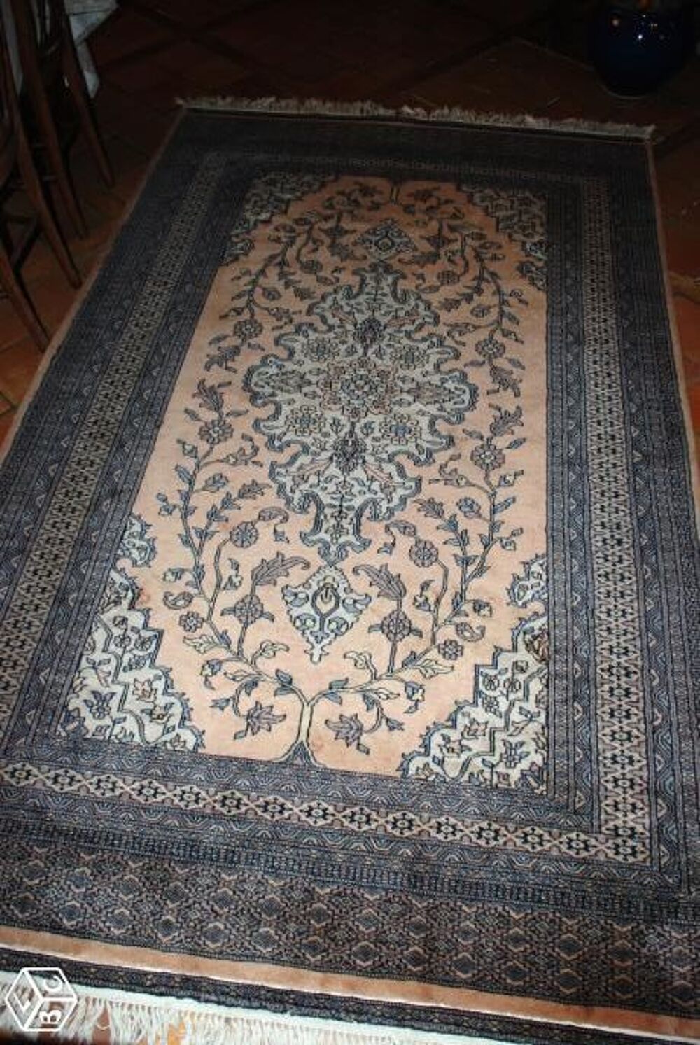 TAPIS d'Orient authentique Pakistan 450000 noeuds Décoration