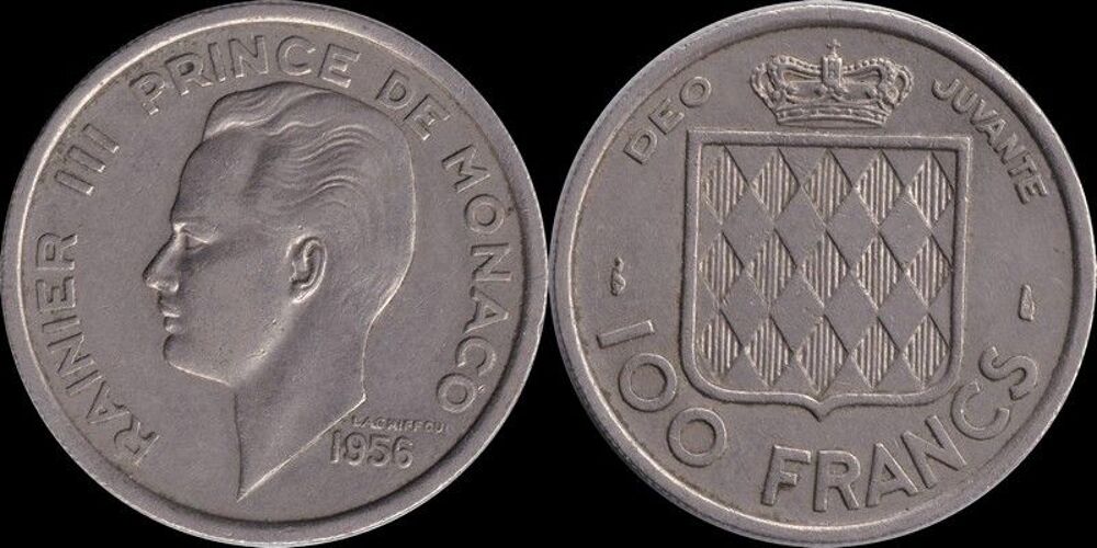 Monaco 100 francs 1956 