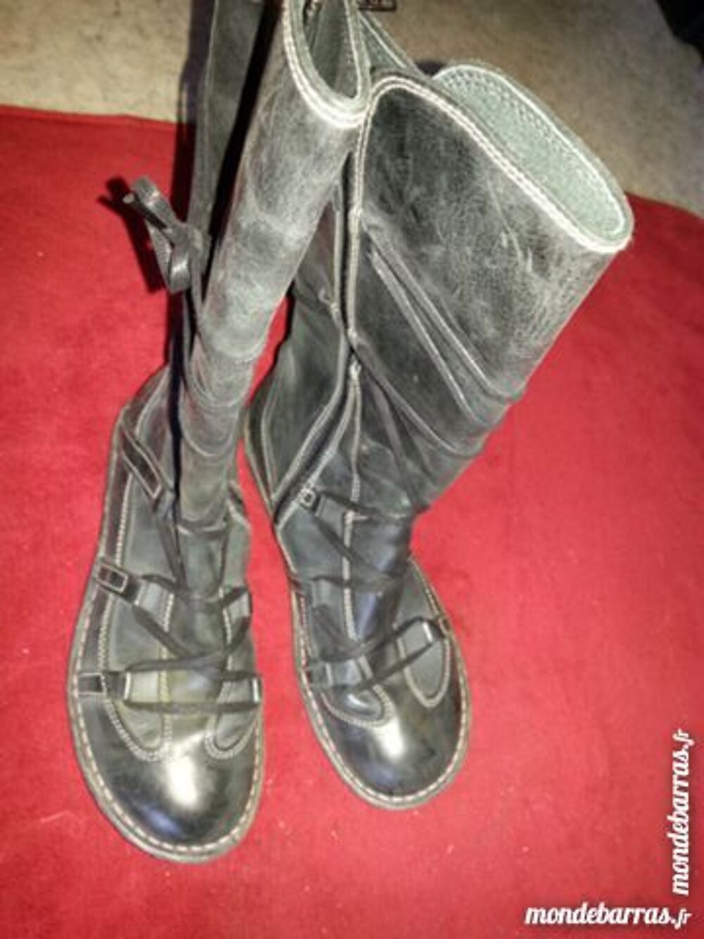 bottes noires Chaussures