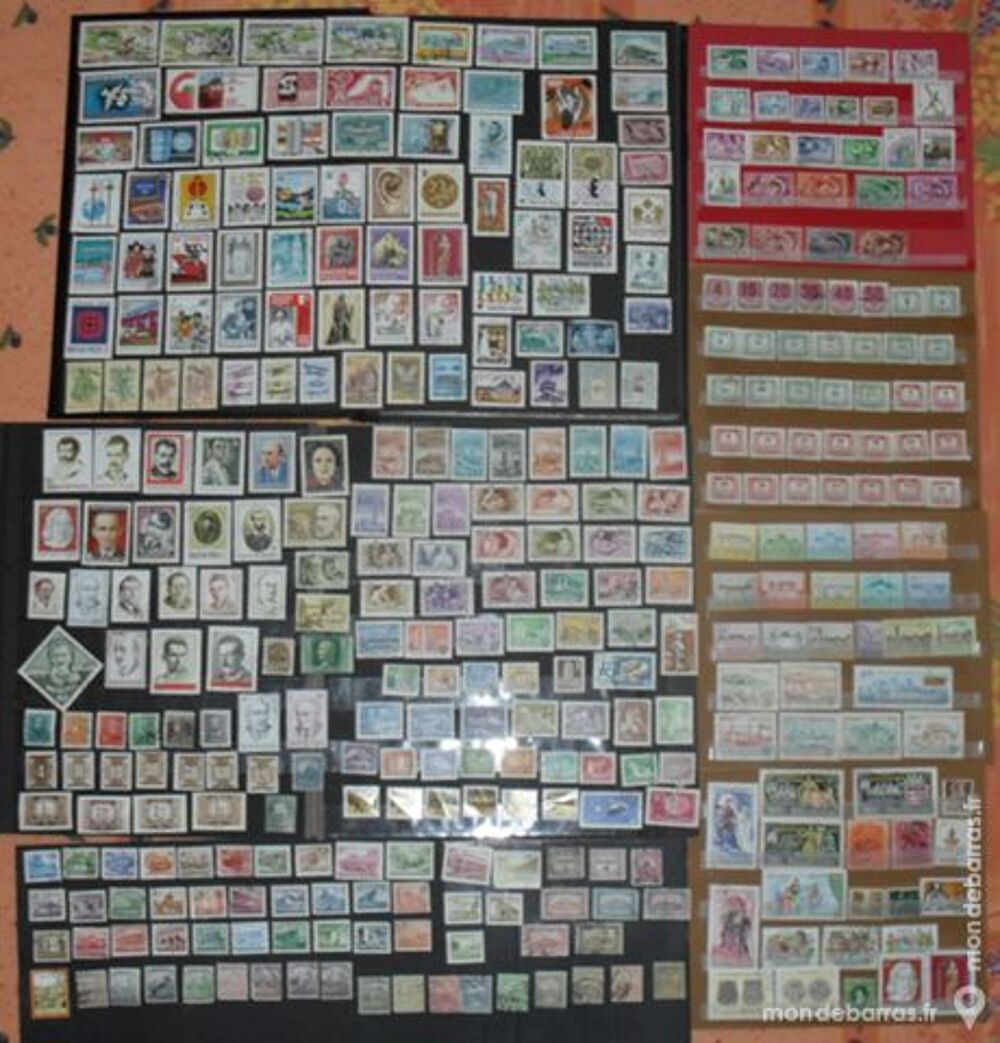 Lot de 353 timbres oblit&eacute;r&eacute;s de la HONGRIE 