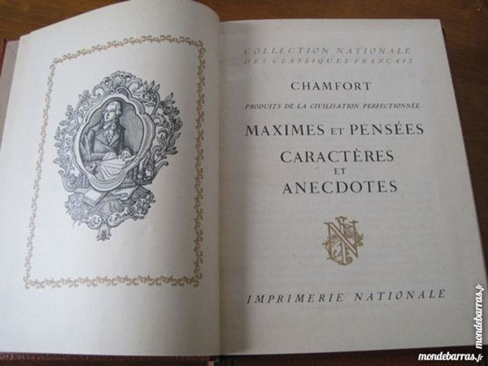 livres CHAMFORT Livres et BD