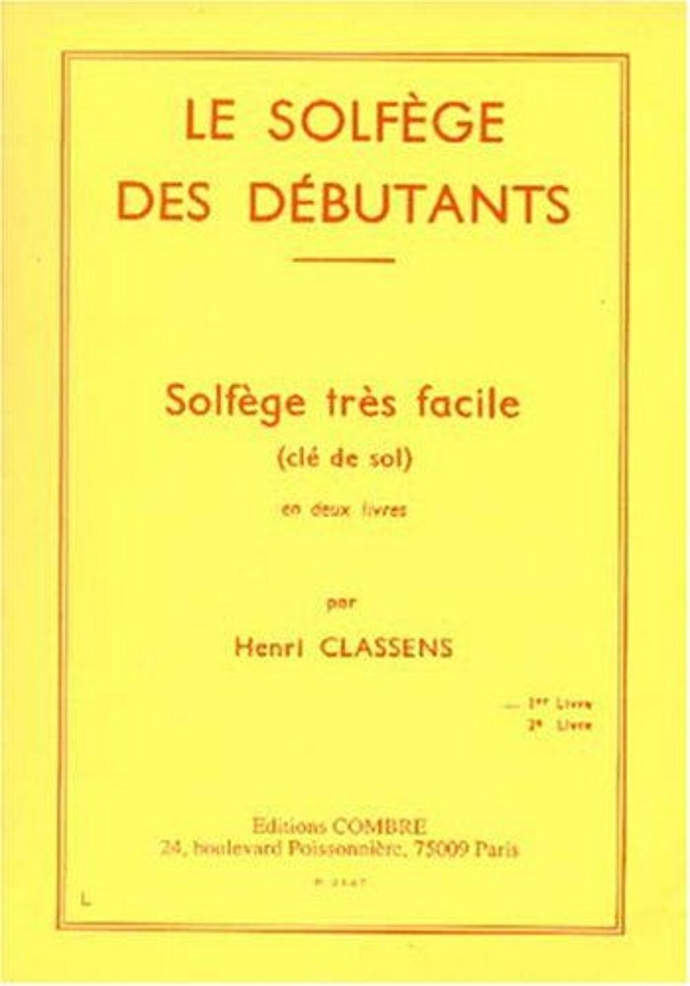 LIVRES DE SOLFEGE-DESTOCKAGE Instruments de musique