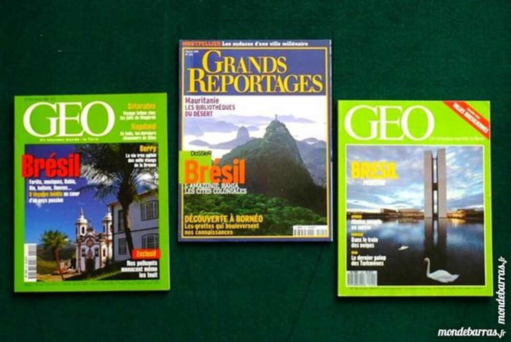 voici 3 revues sur LE BRESIL / prixportcompris Livres et BD