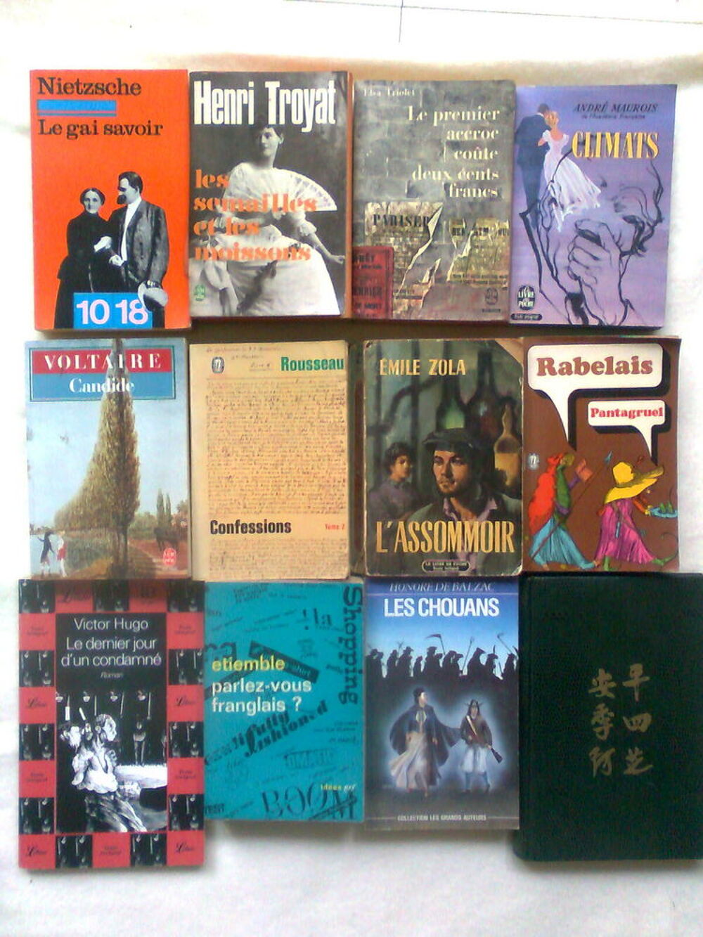 lot 30-Voltaire, Maurois, Rousseau... zoe Livres et BD
