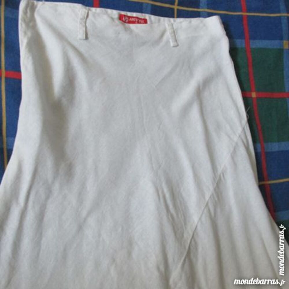 2 JUPES MI LONGUE 100%LIN ADO'STYLE T. S &amp; M Vêtements