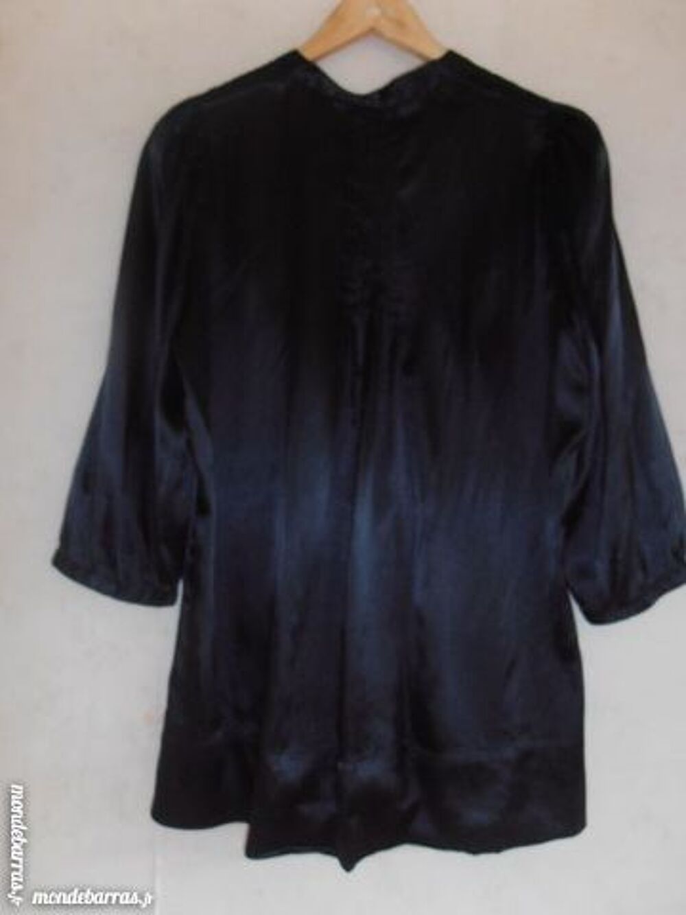 Tunique satin noir Vêtements