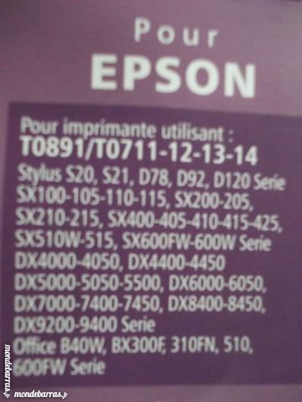 cartouches imprimante EPSON Matériel informatique