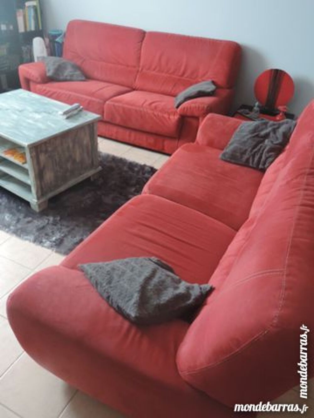 lot de 2 canap&eacute;s 3 places Meubles