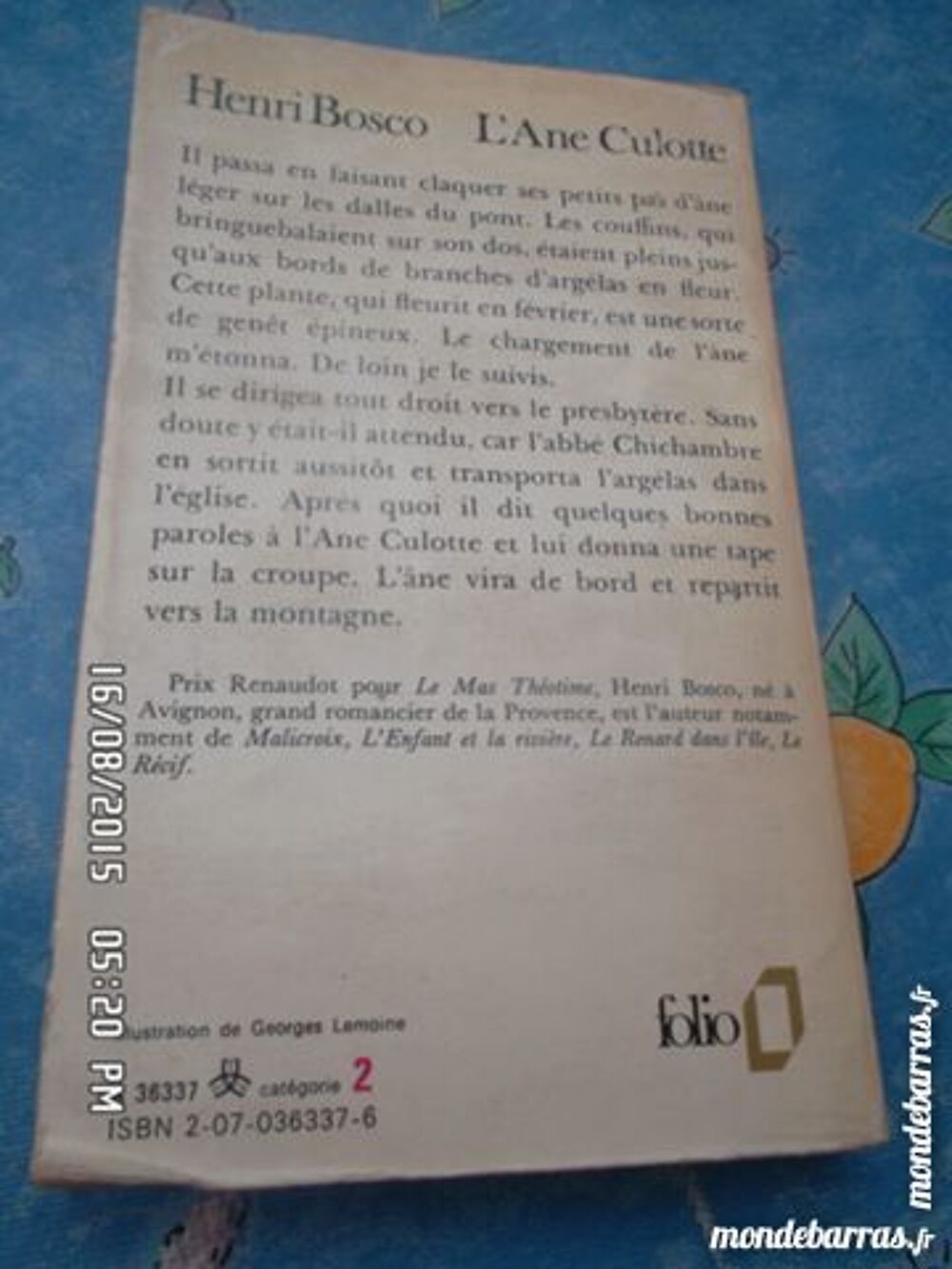 L ANE CULOTTE Livres et BD