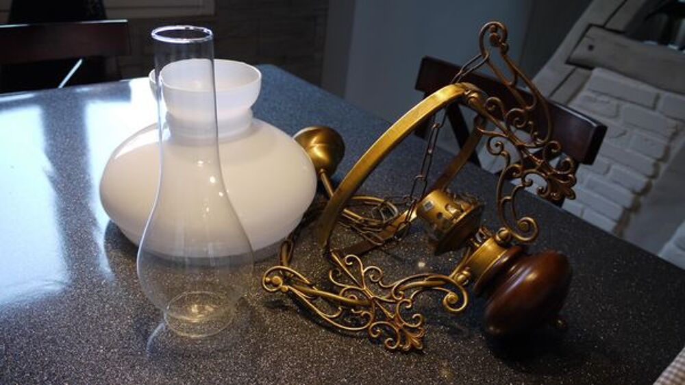 Suspension rustique opaline Décoration