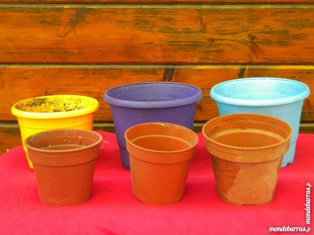 LOT de 6 POTS pour FLEURS Jardin
