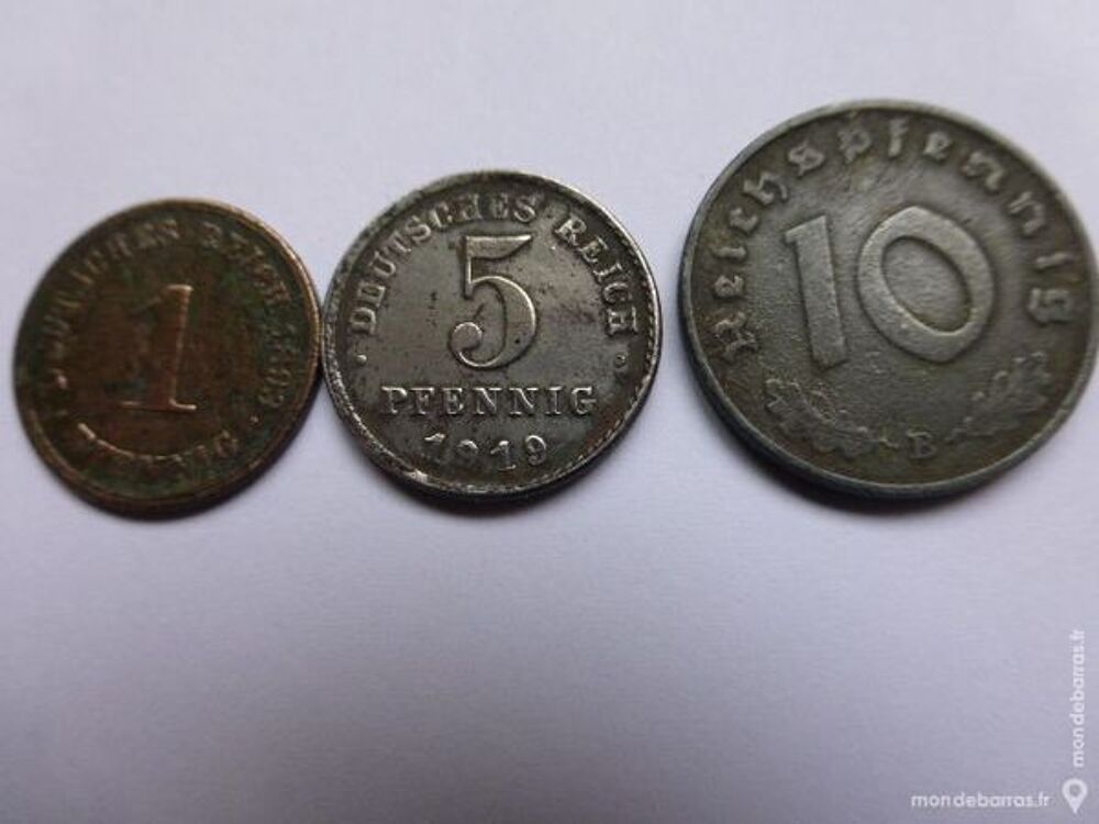 Lot de 3 pi&egrave;ces Allemande 