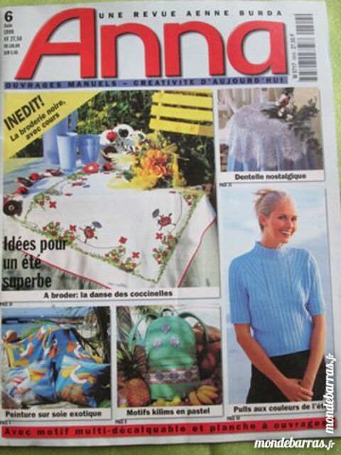   Magazine Anna Ouvrages Manuels n 6 Juin 98 