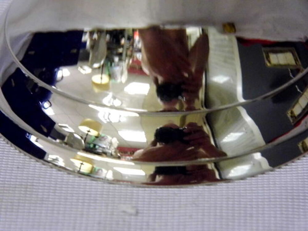 Cloche de table chrome objet hotel restaurant vintage 