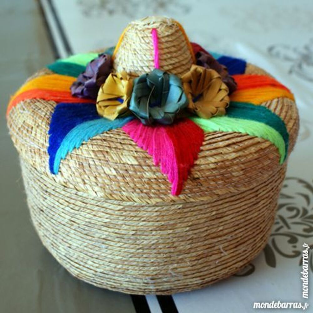 Panier en osier souple &amp; tissus Maroquinerie