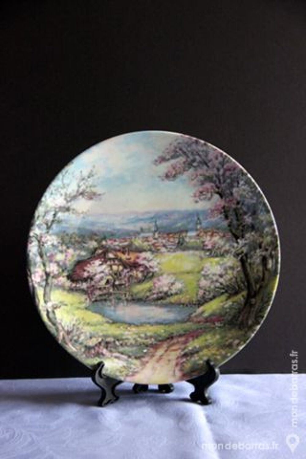 ASSIETTE DECORATIVE PORCELAINE LIMOGES THARAUD2 Décoration