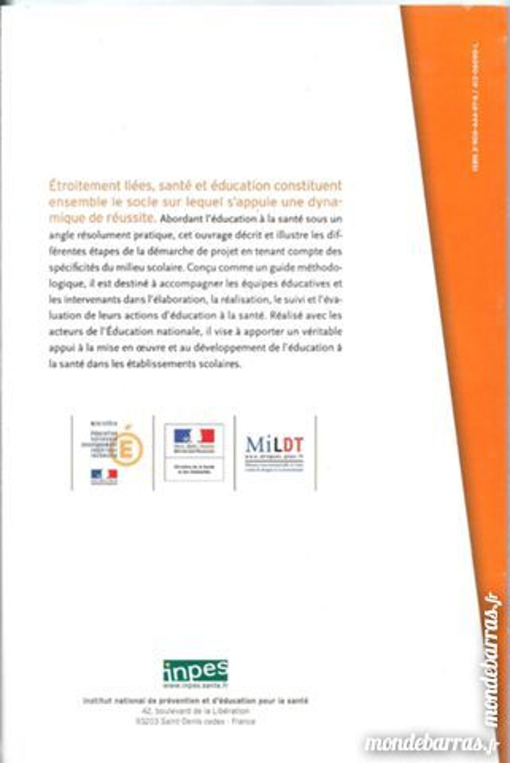 Education &agrave; la sant&eacute; en milieu scolaire Livres et BD