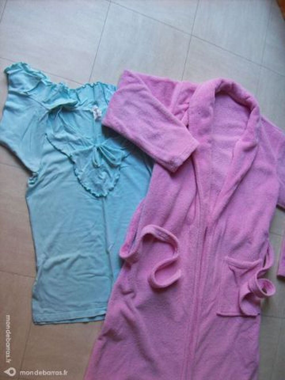 robe de chambre rose 42/44- zoe Vêtements