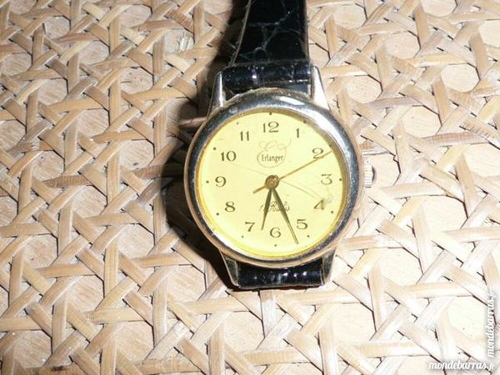 Montre dame Erlanger 17 Rubis plaqu&eacute; or Bijoux et montres
