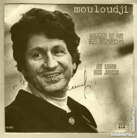 MOULOUDJI - 45 tours dédicacé / prixportcompris 10 Laon (02)