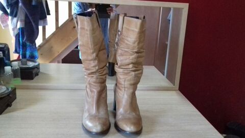 Bottes Mustang Femme Cuir Camel 50 Noisiel (77)